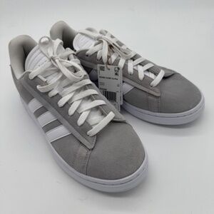 Adidas Grand Court Alpha Gray White Tennis Shoes Mens 11 Cloudfoam Comfort NWT